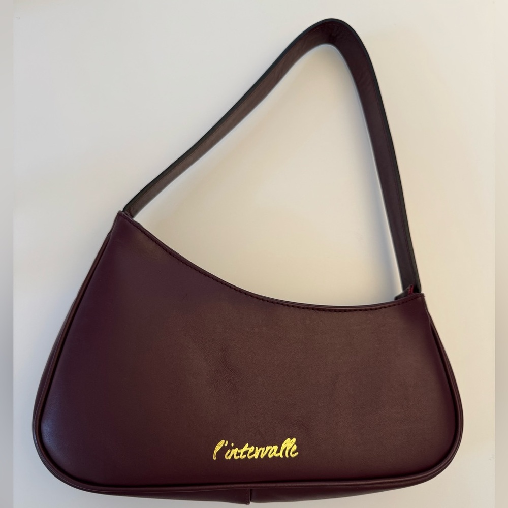 L'INTERVALLE Deep Burgundy Shoulder Bag